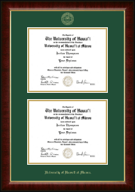 Double Diploma Frame