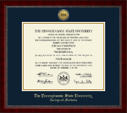 Pennsylvania State University diploma frame - Gold Engraved Medallion Diploma Frame in Sutton