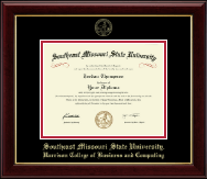 Southeast Missouri State University diploma frame - Gold Embossed Diploma Frame in Gallery