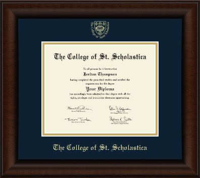 The College of St. Scholastica diploma frame - Gold Embossed Diploma Frame in Lenox