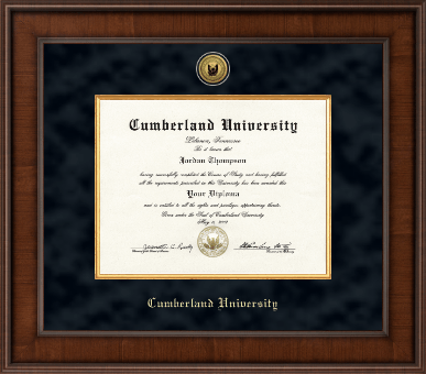 Cumberland University diploma frame - Presidential Gold Engraved Diploma Frame in Madison
