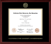 California State University San Bernardino Gold Embossed Diploma Frame in Camby
