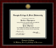 Georgia College & State University diploma frame - Gold Engraved Medallion Diploma Frame in Sutton