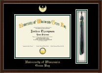 University of Wisconsin Green Bay Tassel Edition Diploma Frame in Delta
