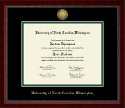 University of North Carolina Wilmington Gold Engraved Medallion Diploma Frame in Sutton