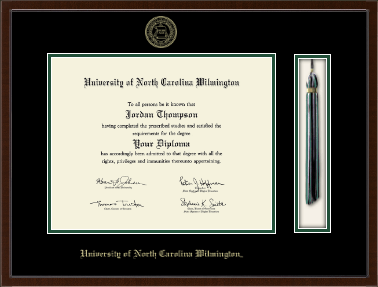 University of North Carolina Wilmington diploma frame - Tassel & Cord Diploma Frame in Delta