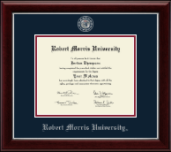 Robert Morris University in Pennsylvania Masterpiece Medallion Diploma Frame in Gallery Silver