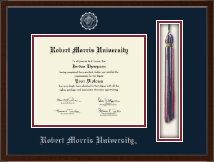 Robert Morris University in Pennsylvania Tassel Edition Diploma Frame in Delta