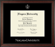 Niagara University diploma frame - Silver Embossed Diploma Frame in Studio
