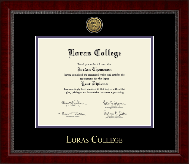 Loras College diploma frame - Gold Engraved Medallion Diploma Frame in Sutton