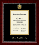 Mount Mary University diploma frame - Gold Engraved Medallion Diploma Frame in Sutton