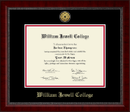 William Jewell College diploma frame - Gold Engraved Medallion Diploma Frame in Sutton