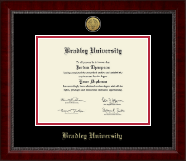 Bradley University diploma frame - Gold Engraved Medallion Diploma Frame in Sutton