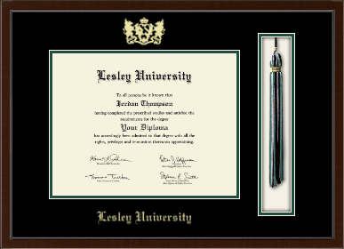 Lesley University diploma frame - Tassel & Cord Diploma Frame in Delta