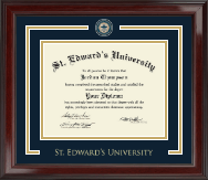 St. Edward's University diploma frame - Showcase Edition Diploma Frame in Encore