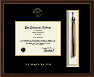 Colorado College diploma frame - Tassel & Cord Diploma Frame in Delta