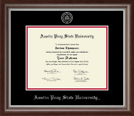 Austin Peay State University Silver Embossed Diploma Frame in Devonshire