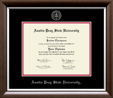 Austin Peay State University diploma frame - Silver Embossed Diploma Frame in Devonshire