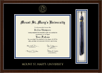 Mount St. Mary's University diploma frame - Tassel & Cord Diploma Frame in Delta