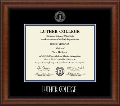 Luther College diploma frame - Silver Embossed Diploma Frame in Austin