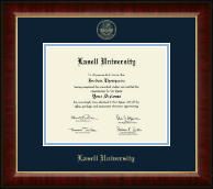 Lasell University diploma frame - Gold Embossed Diploma Frame in Murano