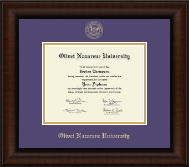 Olivet Nazarene University diploma frame - Gold Embossed Diploma Frame in Lenox
