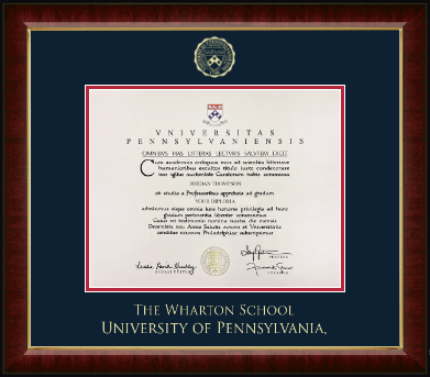 University of Pennsylvania diploma frame - Gold Embossed Diploma Frame in Murano