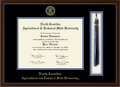 North Carolina A&T State University diploma frame - Tassel & Cord Diploma Frame in Delta