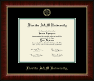 Florida A&M University Gold Embossed Diploma Frame in Murano