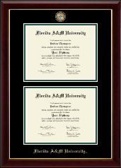 Florida A&M University Masterpiece Medallion Double Diploma Frame in Gallery