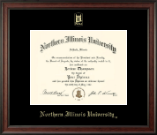 Northern Illinois University diploma frame - Gold Embossed Diploma Frame in Studio