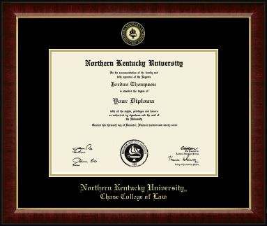 Northern Kentucky University diploma frame - Gold Embossed Diploma Frame in Murano