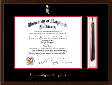 University of Maryland Baltimore diploma frame - Tassel & Cord Diploma Frame in Delta