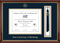 American College of Radiology Tassel Edition Certificate Frame in Southport Gold