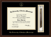 The University of Southern Mississippi diploma frame - Tassel & Cord Diploma Frame in Delta