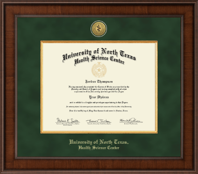University of North Texas Health Science Center diploma frame - Presidential Gold Engraved Diploma Frame in Madison