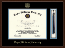 Roger Williams University Tassel Edition Diploma Frame in Delta