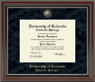 University of Colorado Colorado Springs Regal Edition Diploma Frame in Chateau