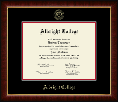 Albright College diploma frame - Gold Embossed Diploma Frame in Murano