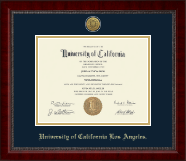 University of California Los Angeles Gold Engraved Medallion Diploma Frame in Sutton