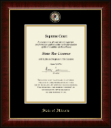 State of Illinois Masterpiece Medallion Certificate Frame in Murano