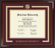 Schreiner University diploma frame - Showcase Edition Diploma Frame in Encore