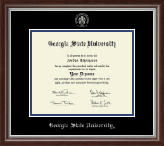 Georgia State University diploma frame - Silver Embossed Diploma Frame in Devonshire