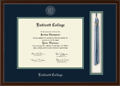 Endicott College diploma frame - Tassel & Cord Diploma Frame in Delta