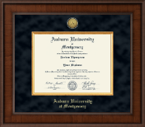 Auburn University Montgomery Presidential Gold Engraved Diploma Frame in Madison