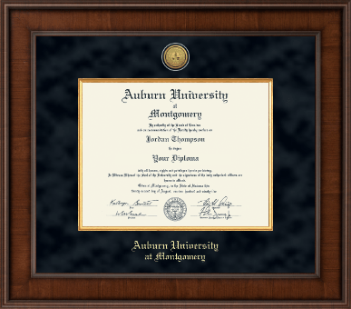 Auburn University Montgomery diploma frame - Presidential Gold Engraved Diploma Frame in Madison