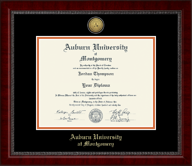 Auburn University Montgomery diploma frame - Gold Engraved Medallion Diploma Frame in Sutton