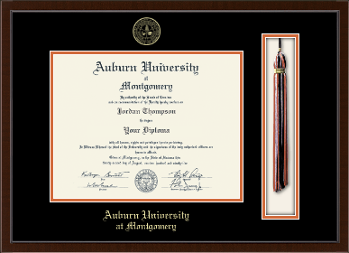 Auburn University Montgomery diploma frame - Tassel & Cord Diploma Frame in Delta