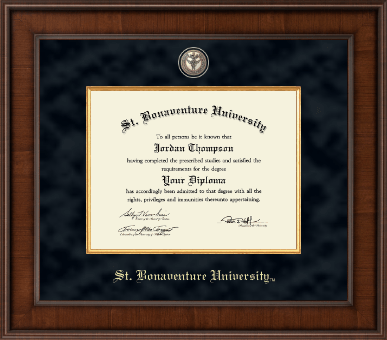St. Bonaventure University diploma frame - Presidential Masterpiece Diploma Frame in Madison