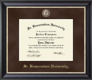 St. Bonaventure University diploma frame - Regal Edition Diploma Frame in Noir